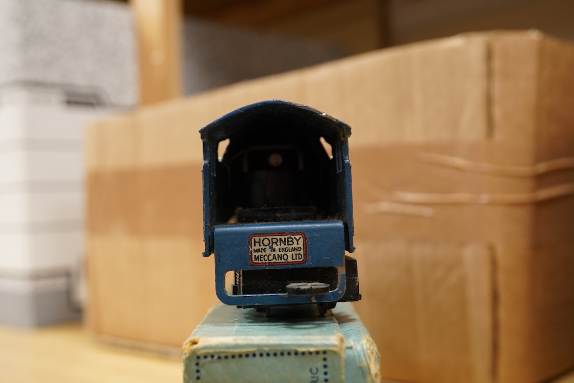 A collection of Hornby Dublo railway for 3-rail running, including three boxed locomotives; an LNER class A4 4-6-2 tender locomotive, Sir Nigel Gresley 7 (EDL1), a BR Duchess of Montrose 46232 (EDL12), and a BR class N2